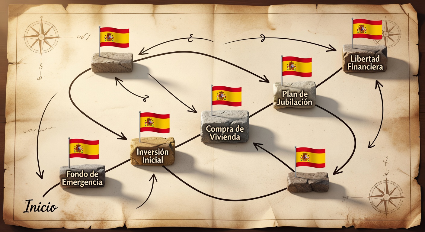 Hoja de ruta de objetivos financieros en España