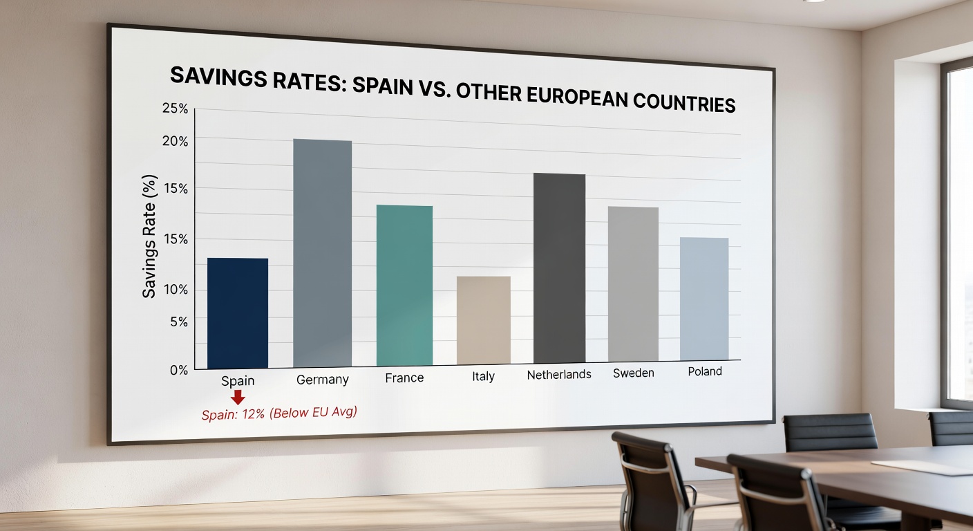 Comparación de tasas de ahorro en Europa